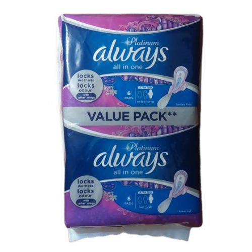 ALWAYS Platinum Ultra Thin, Extra Long Sanitary Pads, 12 Pads