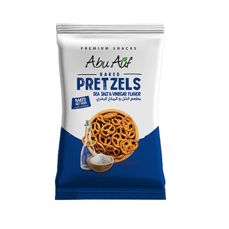 Abu Auf Pretzels | بريتزل أبو عوف - بطعم الخل والملح البحرى - 30 جم