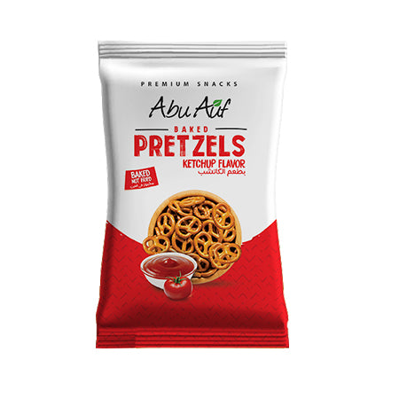 Abu Auf Pretzels | بريتزل أبو عوف - بطعم الكاتشب - 55 جم