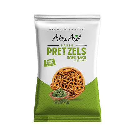Abu Auf Pretzels | بريتزل أبو عوف - بطعم الزعتر - 55 جم