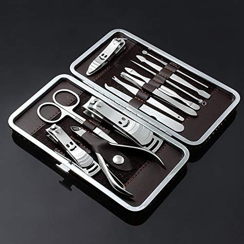 Nail Clipper Set, Manicure, Pedicure, 12 Pieces with Bag