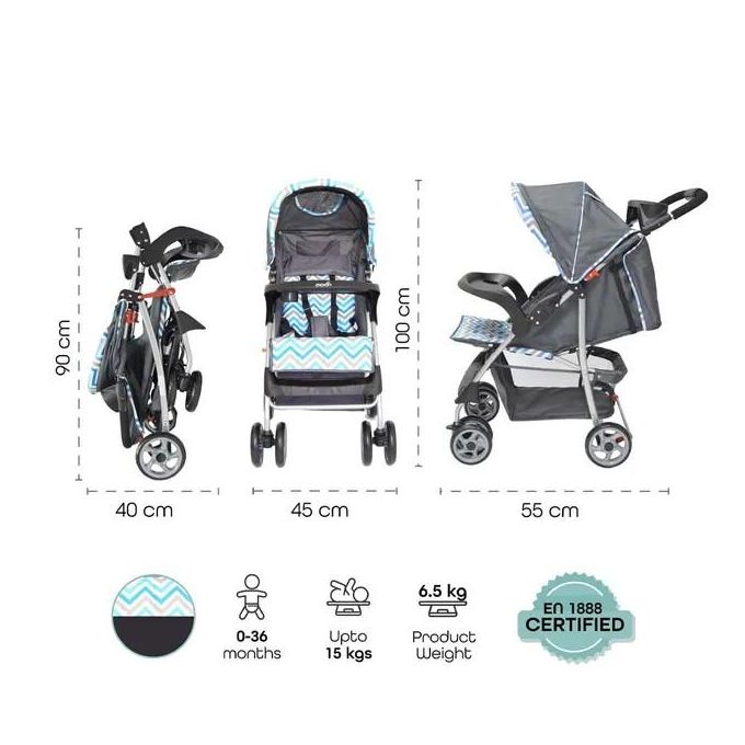 عربة الأطفال القابلة للطي بيد واحدة من مون تريك