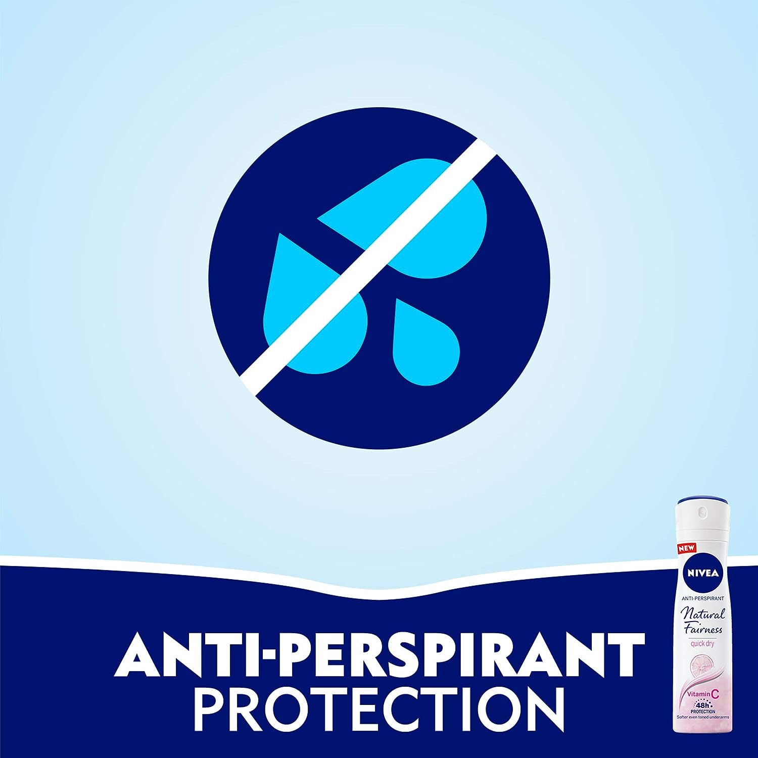 NIVEA Natural Fairness Antiperspirant Spray For Women 150ML