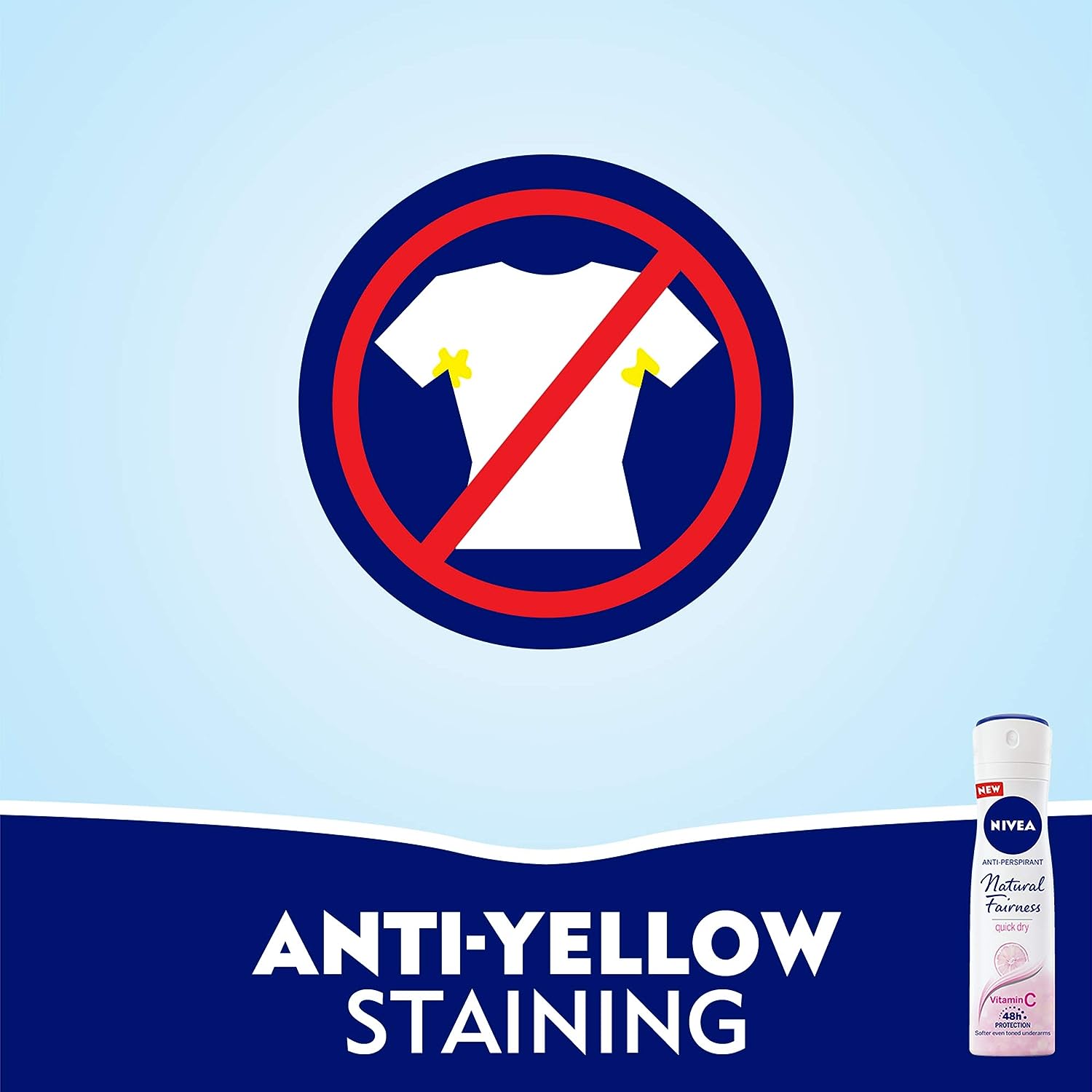 NIVEA Natural Fairness Antiperspirant Spray For Women 150ML