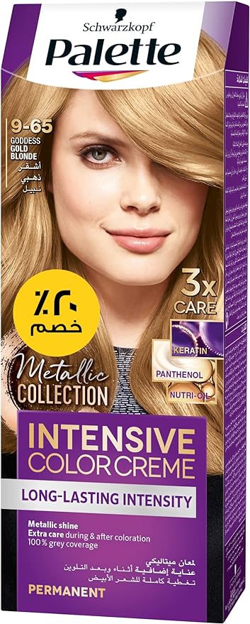 Palette | صبغة كريم باليت المركزة للشعر، 9-65 أشقر ذهبي، 50 مل