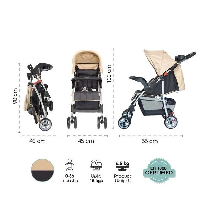 عربة الأطفال القابلة للطي بيد واحدة من مون تريك