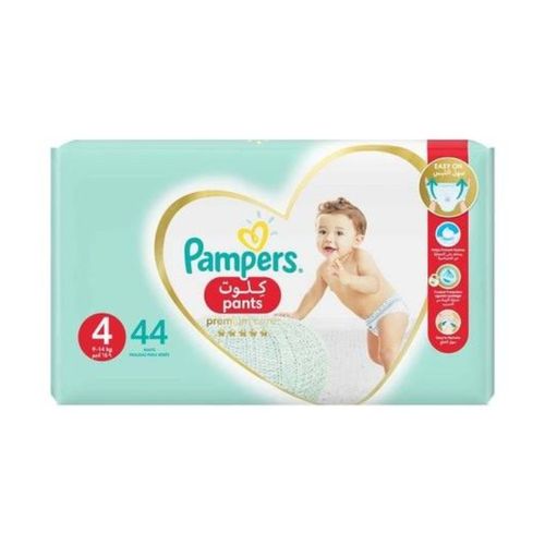 Pampers Pants To 14Kg– Size 44 - 4 Diapers 9Kg - Premium Care From