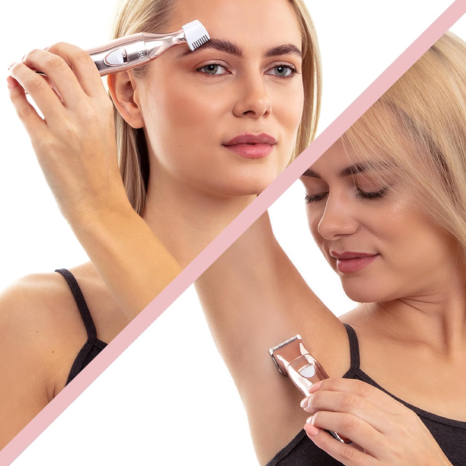 Wahl | ماكينة ووال بيور كونفيدنس لإزالة شعر الوجه والجسم للسيدات، وتشكيل الحواجب 3 في 1 , قابلة لإعادة الشحن، 0427-09865