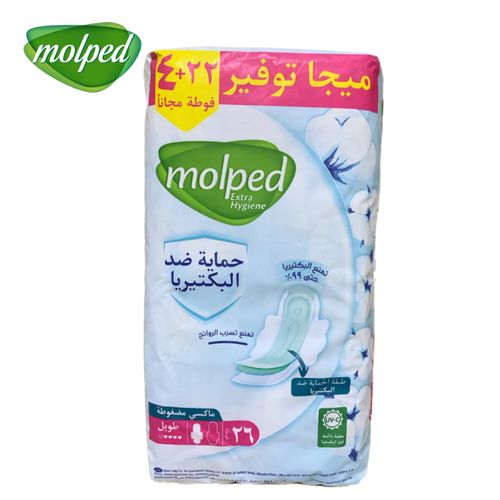 Molped Maxi LONG Antibacterial , 26 Pad