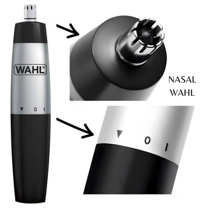 WAHL | وال ماكينة تشذيب شعر الأنف والأذن 135-5642 (ضمان سنتين) بطارية AA