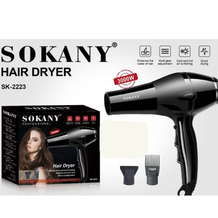 Sokany Professional Hair Dryer SK-2223 -3000 Watt