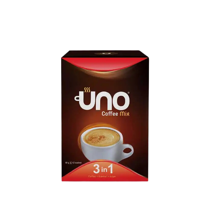 Orouba | Uno 3 in 1 - Coffee Mix - Instant Coffee 12 Sachets - 18 gm