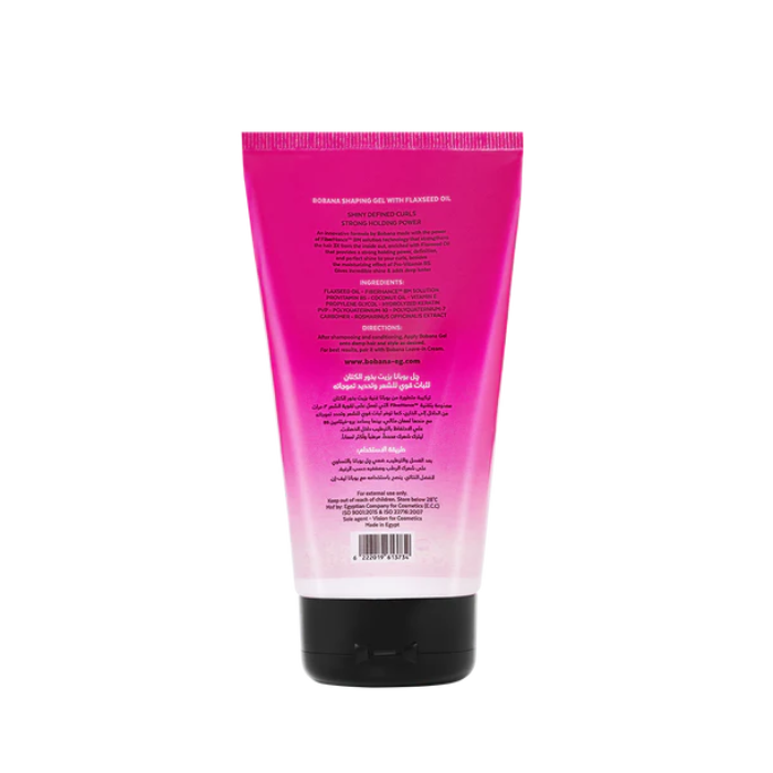 Bobana Gel with Flaxseed Oil for Strong Hold Hair - 150 ml