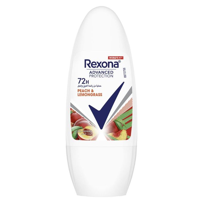 Rexona Women Antiperspirant Deodorant Peach & Lemongrass Roll On 50ml