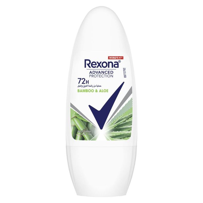 Rexona Women Antiperspirant Deodorant with Bamboo & Aloe Vera Roll On 50ml Offer
