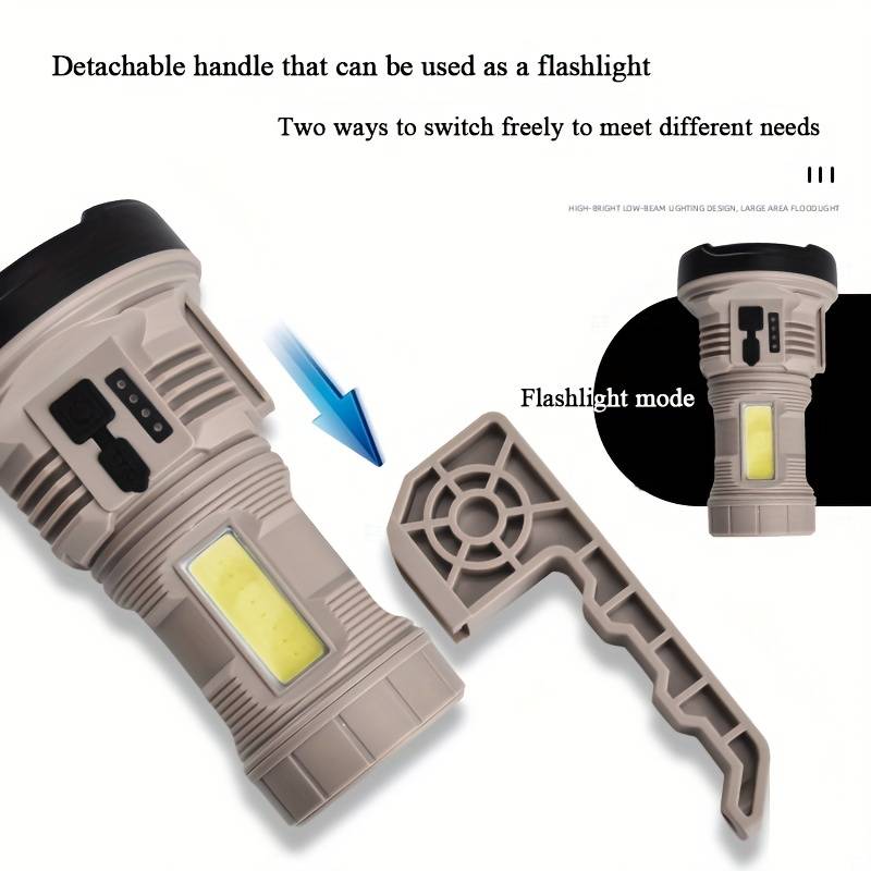 LED | Handheld Flashlight - كشاف محمول متعدد الوظائف، كشاف محمول باليد عالي الطاقة