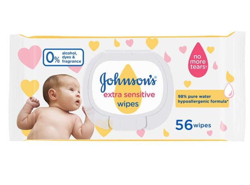 johnson Wipes Extra Sensitive 56 Wipes