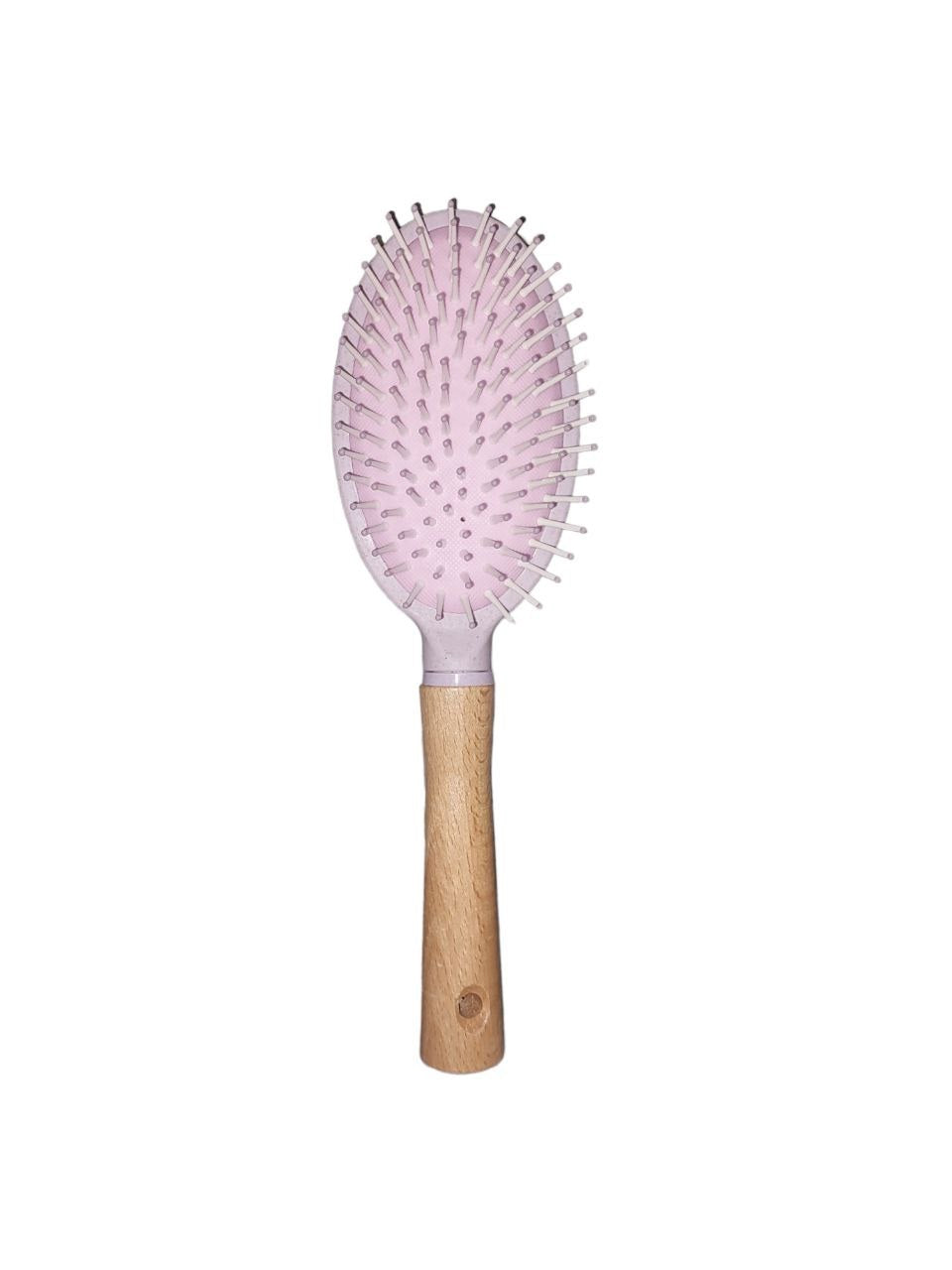 Hair Brush, Silicone Tips,wooden Handel