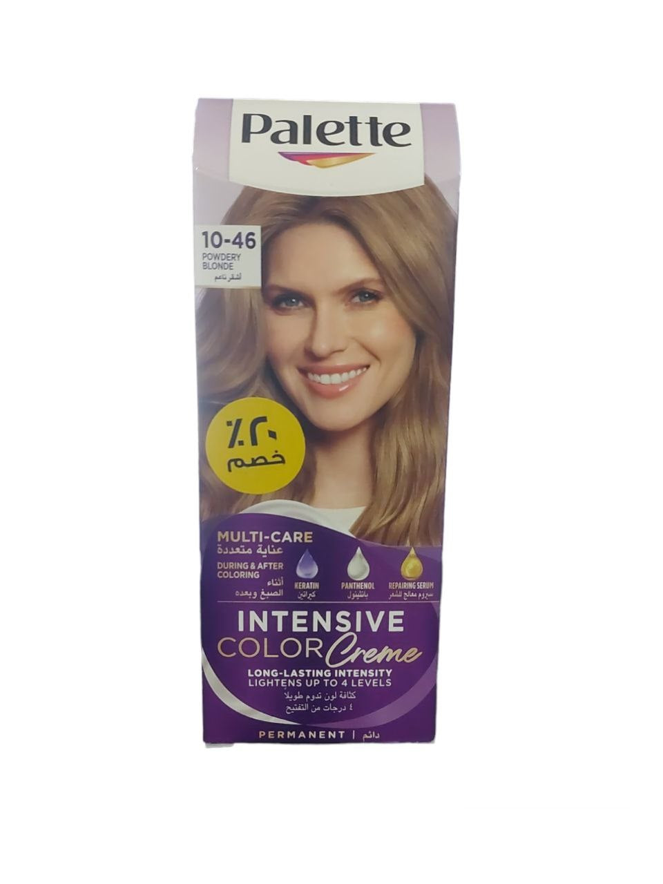 Palette | صبغة كريم باليت المركزة للشعر، 10-46 اشقر ناعم 50 مل