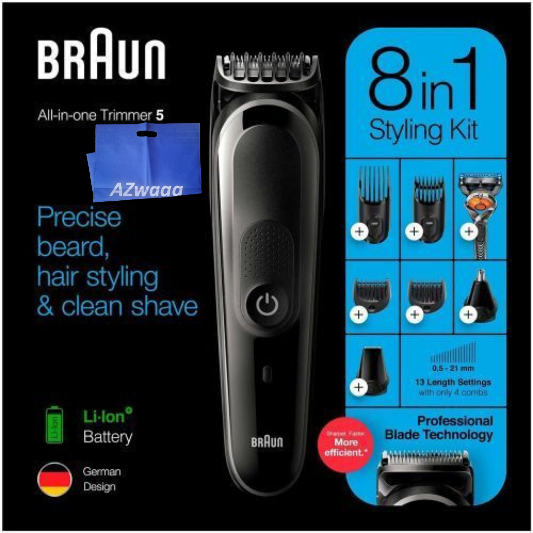 Braun All-in-one Trimmer 8-in-1 Trimmer MGK5260 - مكينة تشذيب اللحية مكينة تشذيب 8 في 1