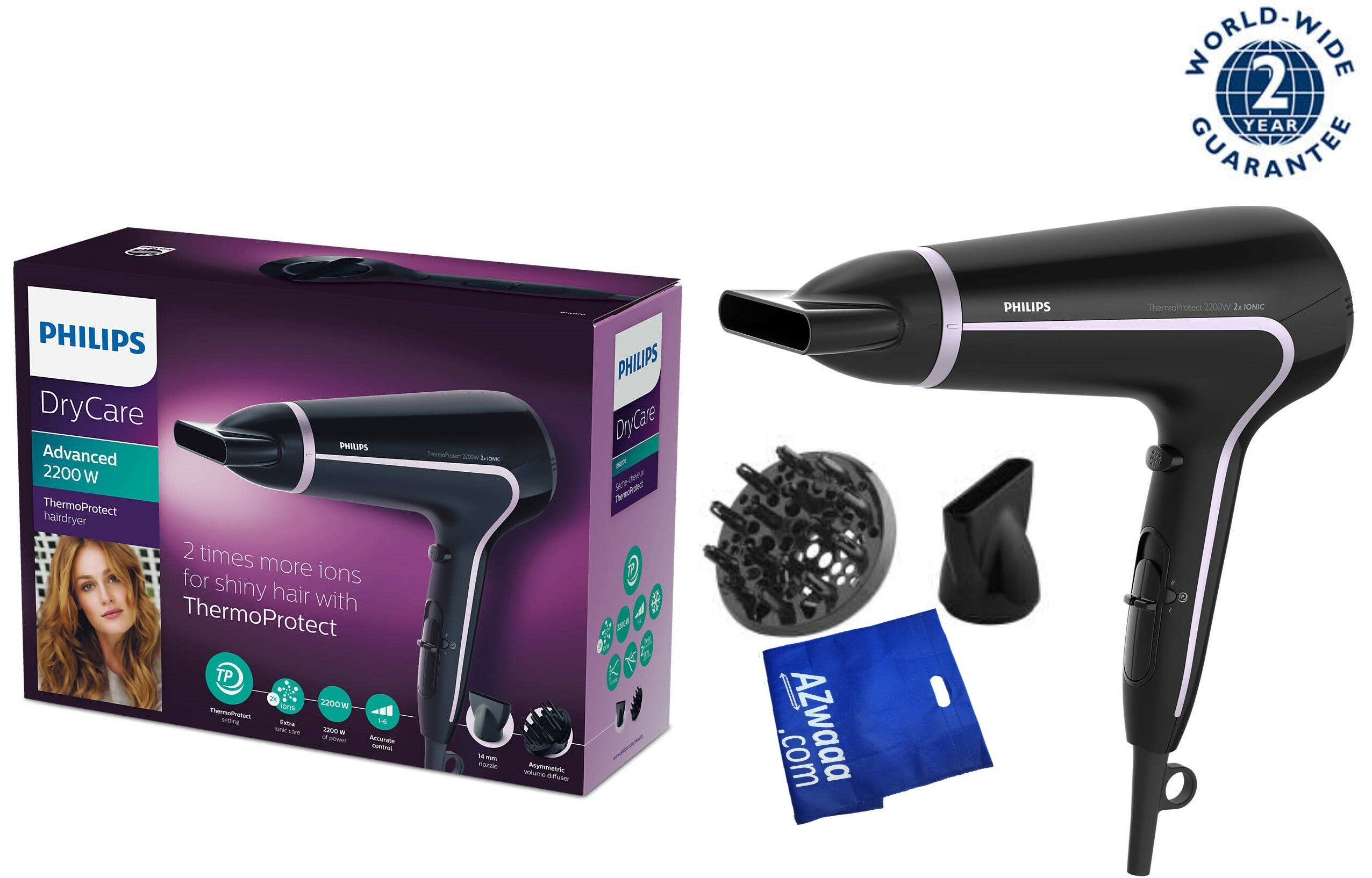 Philips | BHD 170 | HairDryer 2200W ion مجفف شعر
