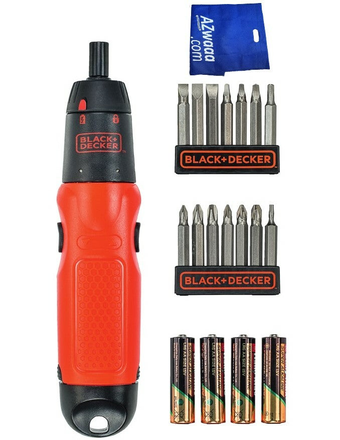 Black + Decker | A7073 Battery, 4AA, Screwdriver مفك يعمل بالبطارية