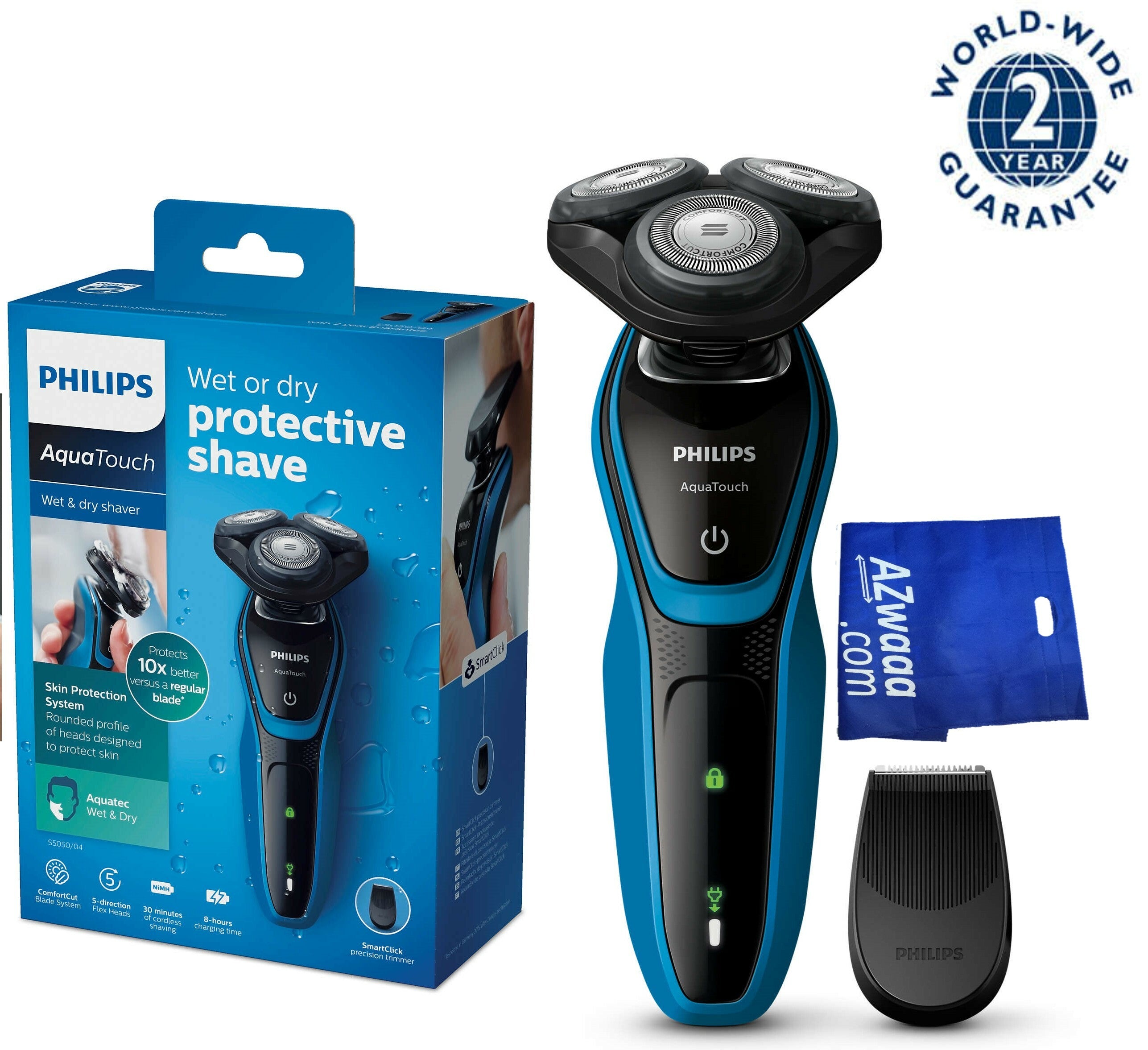 Philips | S 5050 | AquaTouch Wet And Dry ماكينة حلاقة فيليبس للوجه