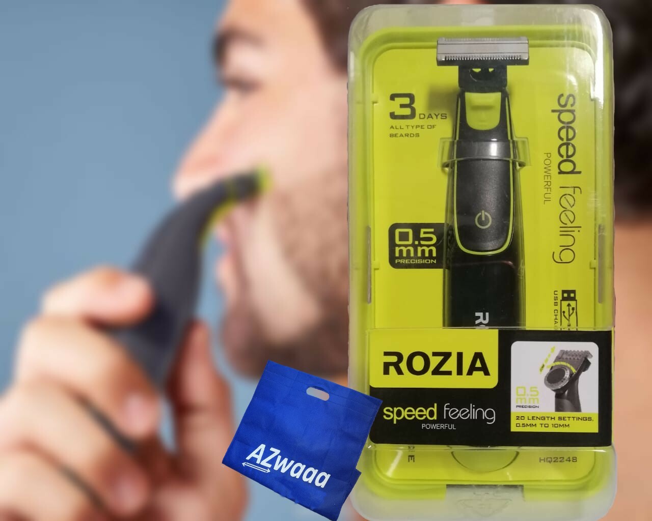 OneBlade | Rozia Shaver & Trimmer HQ224B - ماكينة حلاقة الشفرة