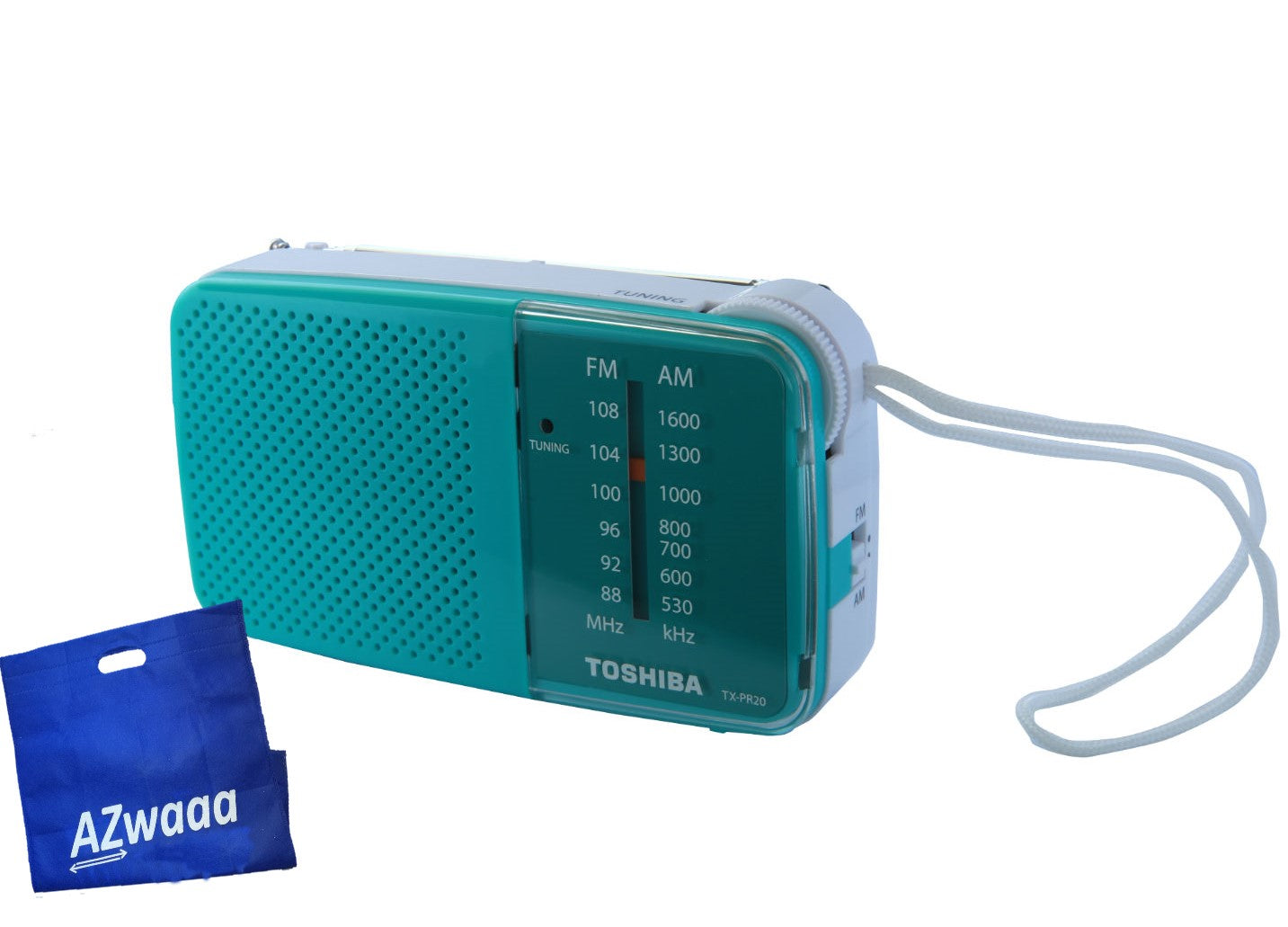 Toshiba | TX-PR20 | Pocket Radio, Green, 2AA - راديومحمول للجيب