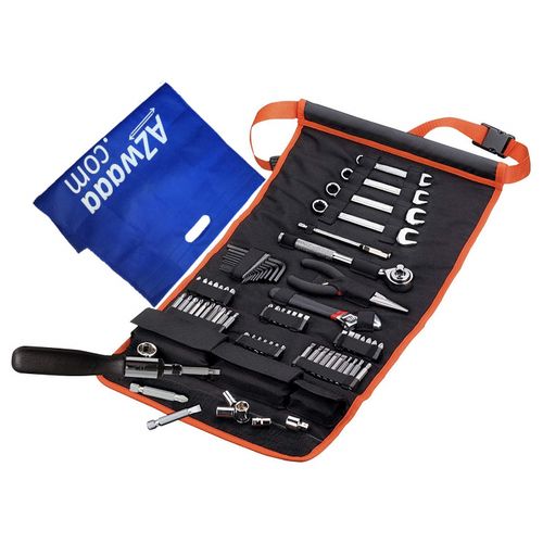 BLACK+DECKER A7063 Handy Roll-up Bag With Car Tool Accessories - 76 Pcs - شنطة عدة العربية 75 قطعة