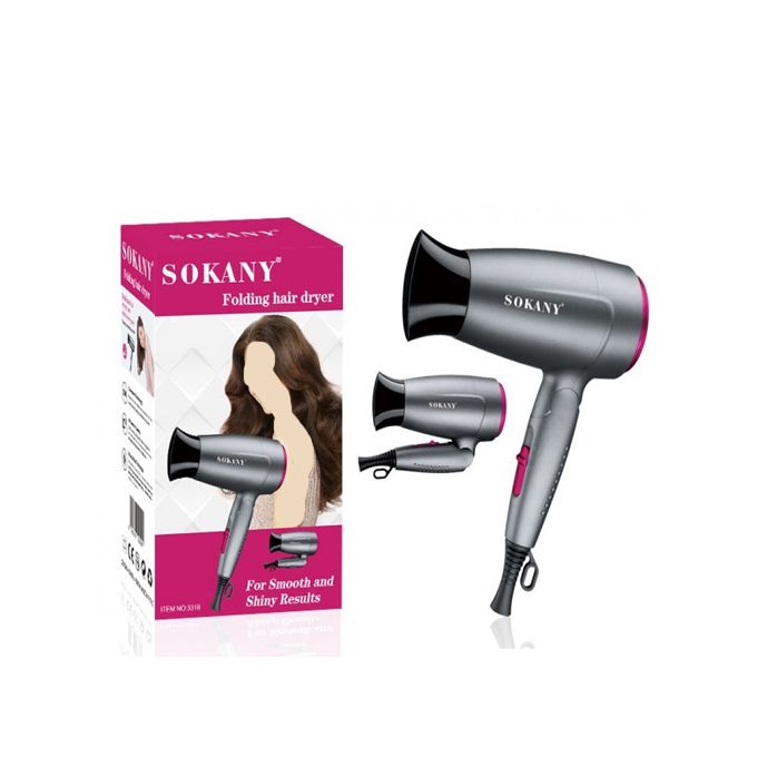 Sokany Foldable Hair Dryer 2 Speed 2 Temperature