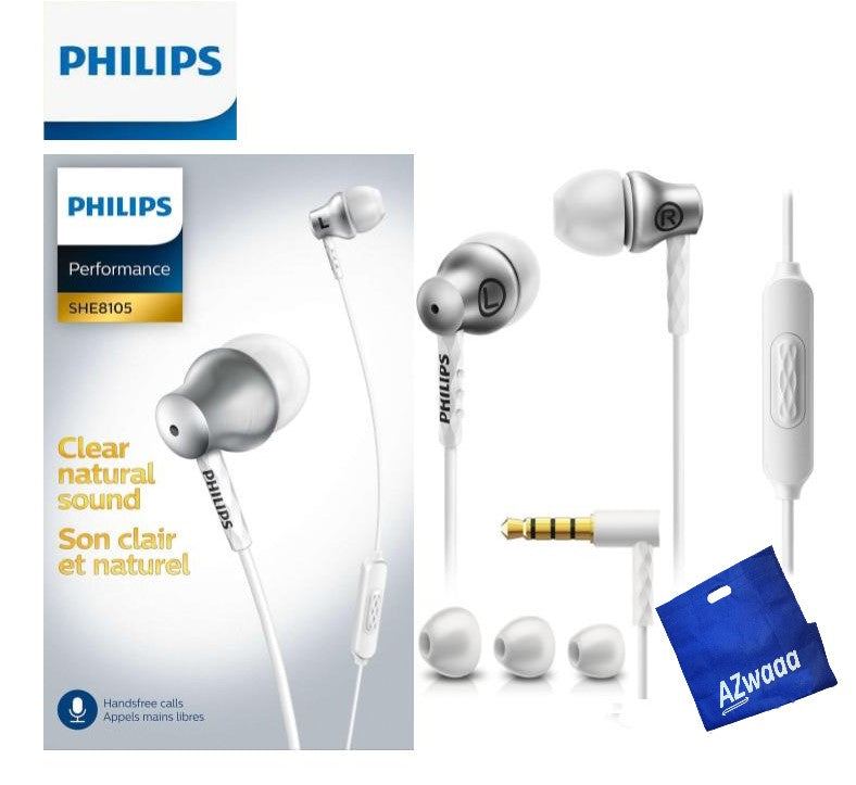 philips | SHE 8105 SL | Mic, 3.5mm, سماعه فيليبس