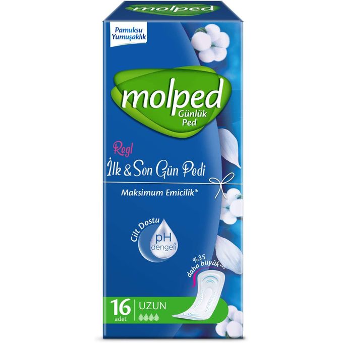 Molped Molped first & last days LONG, 16 Pads