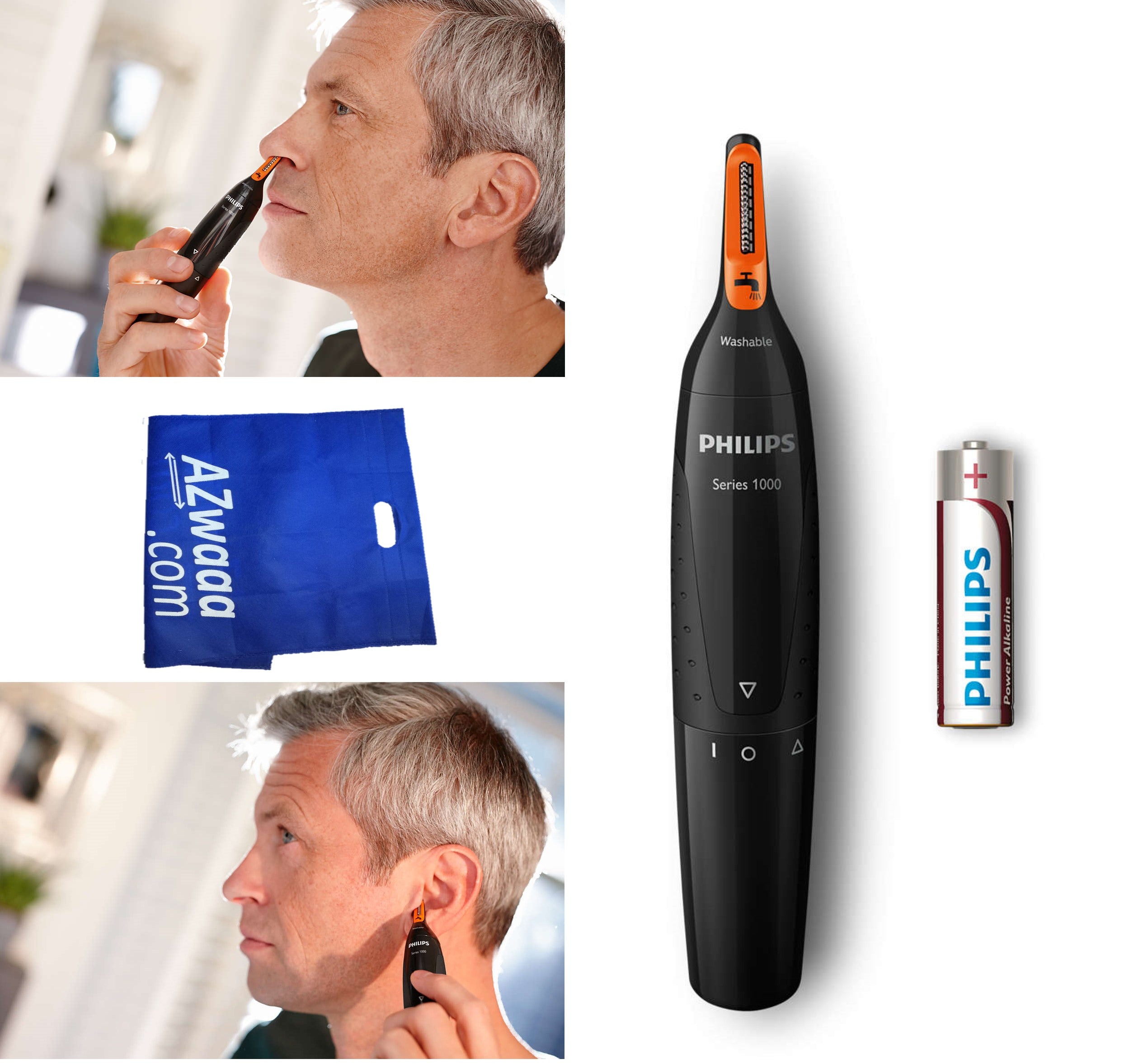 Philips | NT 1150 | Nose & Ear Trimmer,1AA ماكينة لقص شعر الأنف والأذن