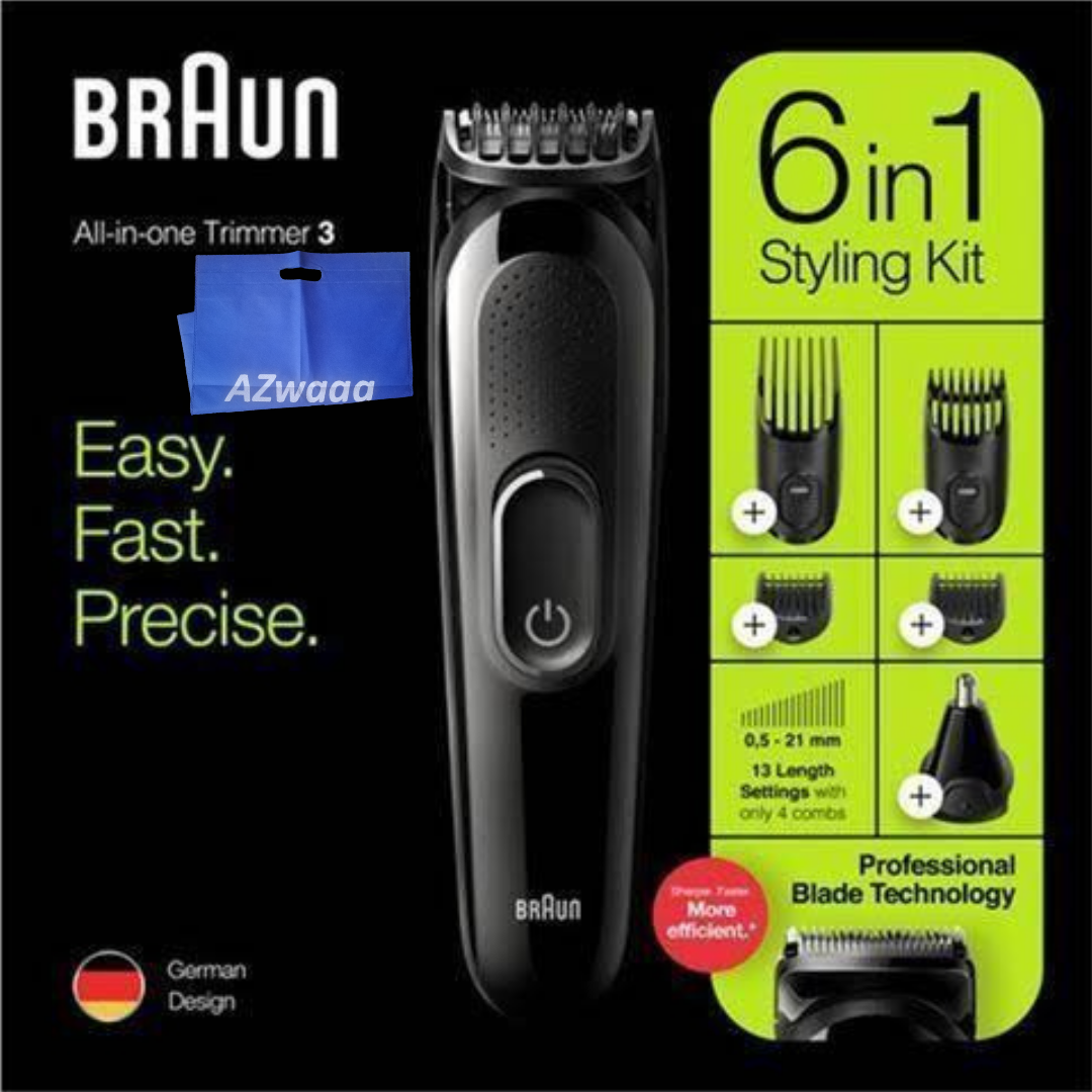 Braun All-in-one trimmer 6-in-1 trimmer MGK3220 - ماكينة تشذيب اللحية مكينة تشذيب 6 في 1