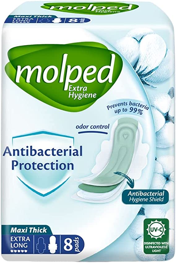 Molped extra long maxi thick Pack of 8 Pieces