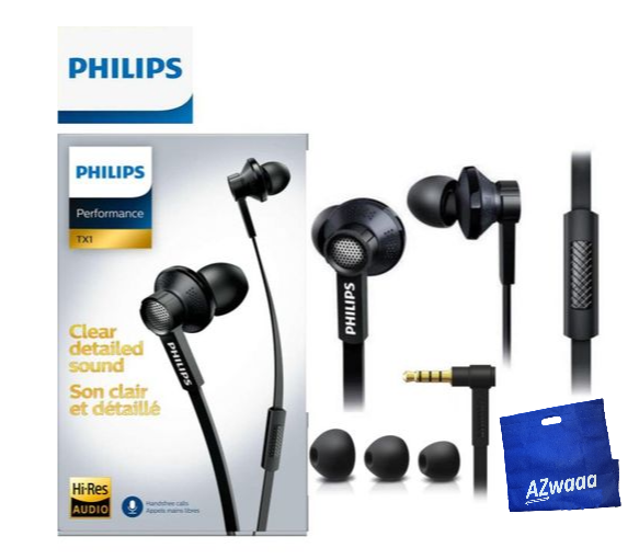 philips | TX1 BK | Mic, 3.5mm, سماعه فيليبس