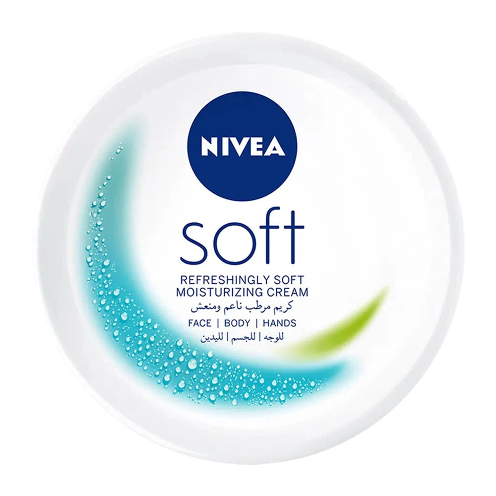 NIVEA Soft Moisturizing Cream - Face & Body & Hands - 100ml