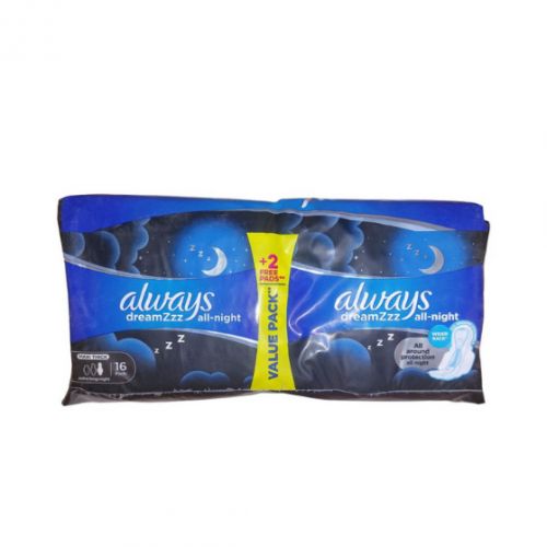 ALWAYS Dream All-Night Max Thick Extra Long Sanitary 16 Pads