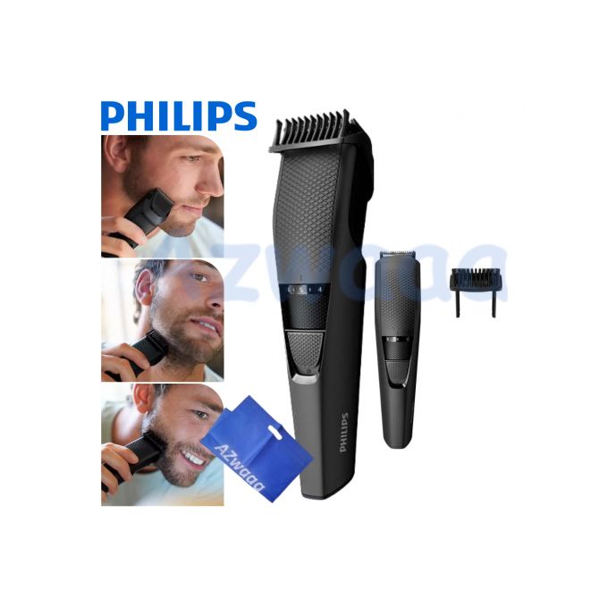 Philips Azwaaa ماكينة فيليبس لـ تهذيب اللحية وحلاقة الشعر + حقيبة BT3208/13