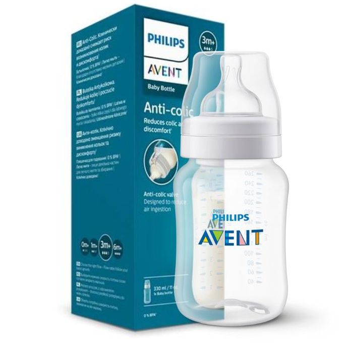 AVENT | رضّاعة أفينت المضادة للمغص للأطفال SCY103/01 - 260 مل.