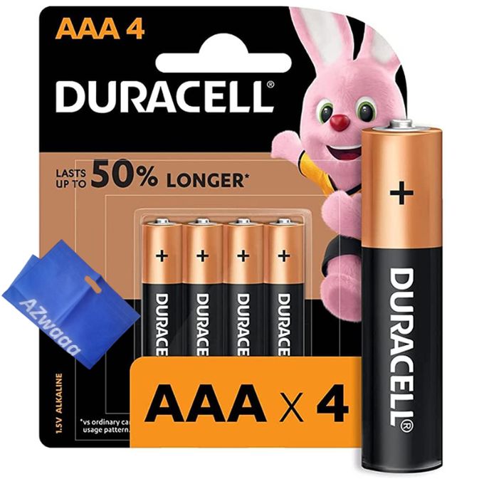 Duracell Duracell Batteries AAA Alkaline up to 50% LONGER ,1.5v ,4 Batteries