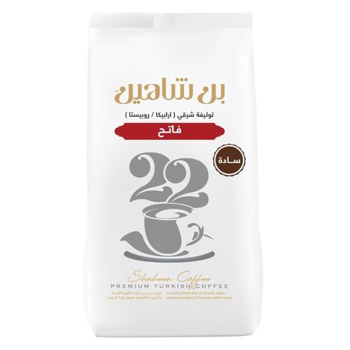 Shaheen Coffee قهوة شاهين مزيج شرقي سادة فاتح (قهوة تركية) - 100 جرام