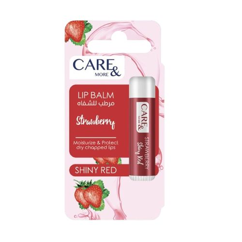 Care & More Lip Balm - Strawberry - 4gm