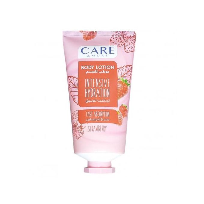 Care &amp; More Body Lotion Intense Moisture Strawberry Scent Fast Absorbing - 150ml