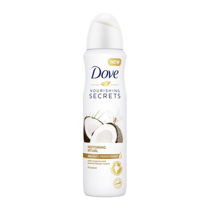 Dove Anti-Perspirant Spray with Coconut and Jasmine Flower Scent - 150 Ml