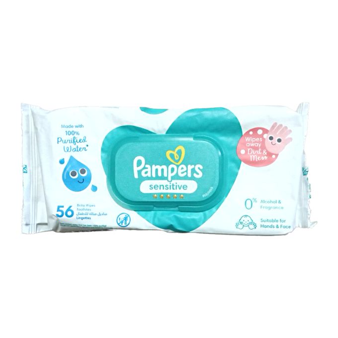 Pampers Wipes Sensitive Protect - 56 Wipes