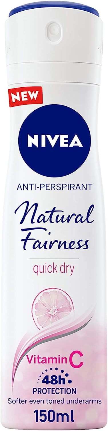 NIVEA Natural Fairness Antiperspirant Spray For Women 150ML