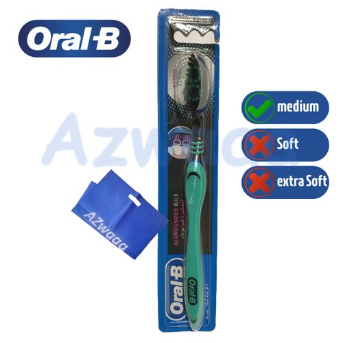 ORAL-B | فرشاة أسنان اورال بي مستديرة سوداء متوسطة