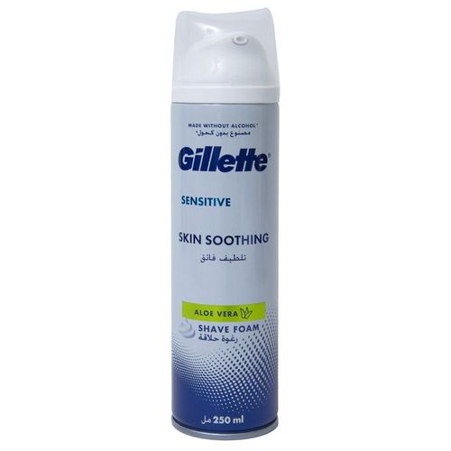 Gillette | رغوة الحلاقة بالصبار للبشرة الحساسة 250 مل